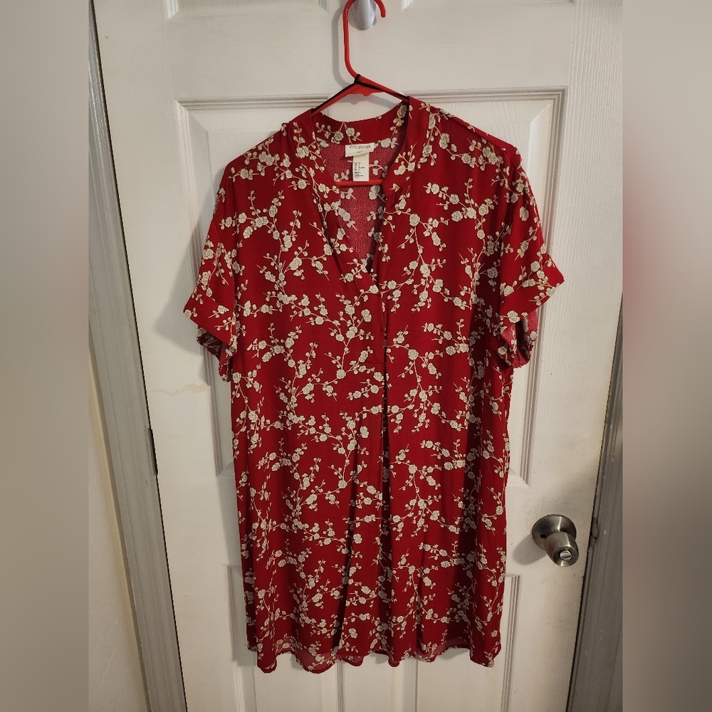 H&M Red Floral Dress